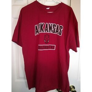 Hanes Arkansas Razorbacks T-Shirt NCAA College Graphic‎ Tee XXL